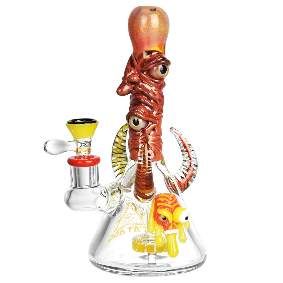 TATAOO GLASS TWISTED FACE BEAKER WATER PIPE