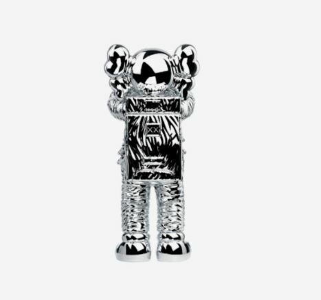 Kaws Holiday Space Figure Silver