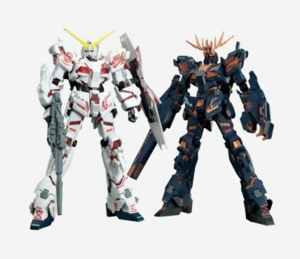 Bandai x Nike SB HG Unicorn Gundam & HG Unicorn 02 Banshee Set (Destroy Mode)