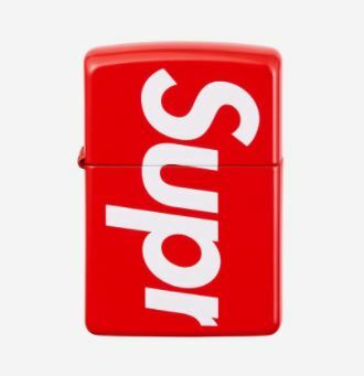 Supreme Logo Zippo Red - 21SS