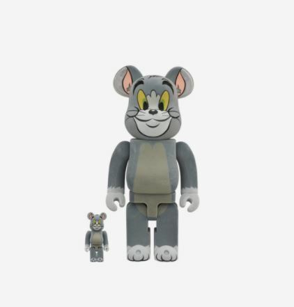 Bearbrick Tom & Jerry Tom Flocky Ver. 100% & 400% Set