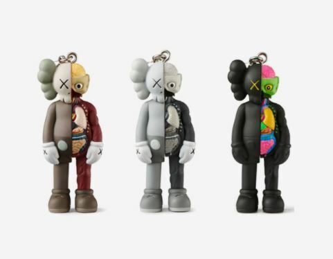 Kaws Tokyo First Companion Flayed Keychain (Set of 3)
