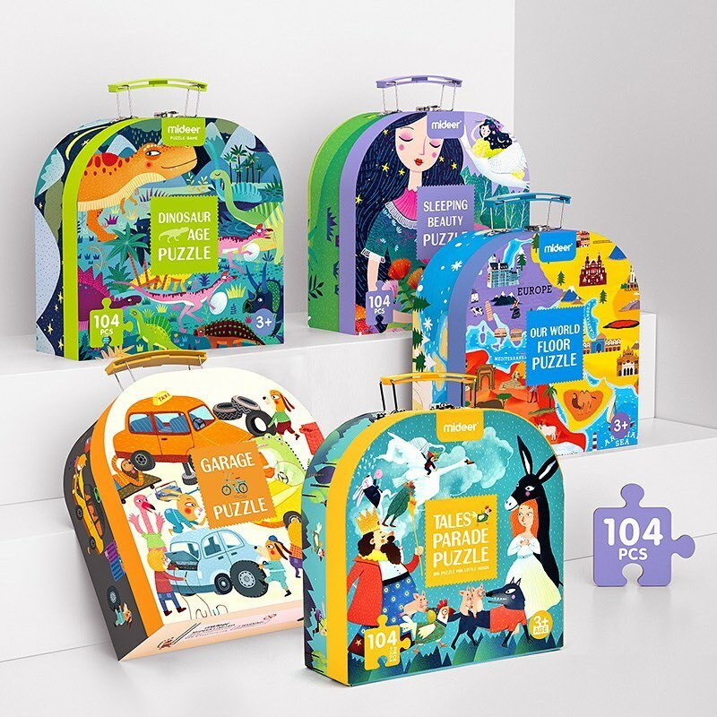 Mideer手提104片拼圖