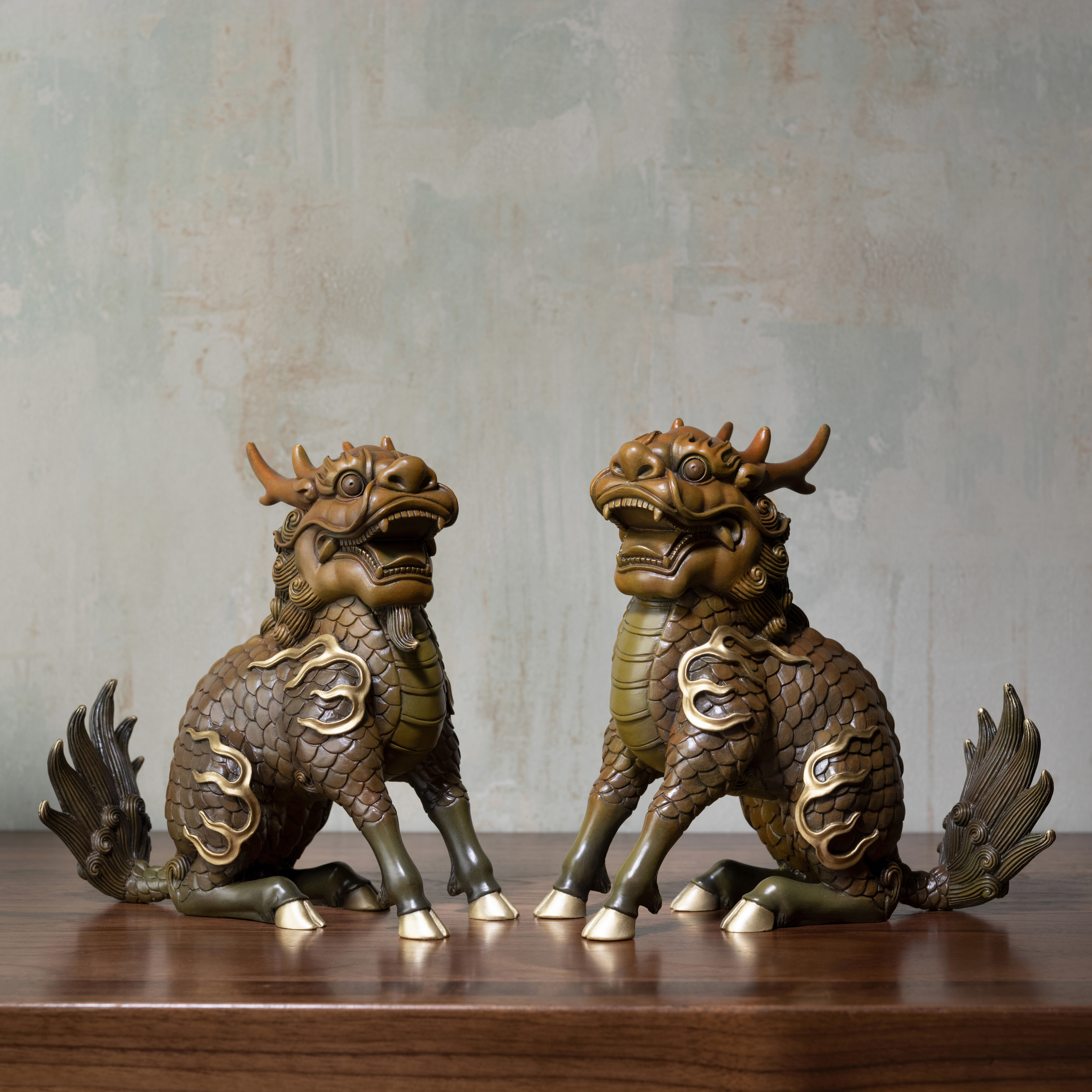 麒麟吉祥(一對)