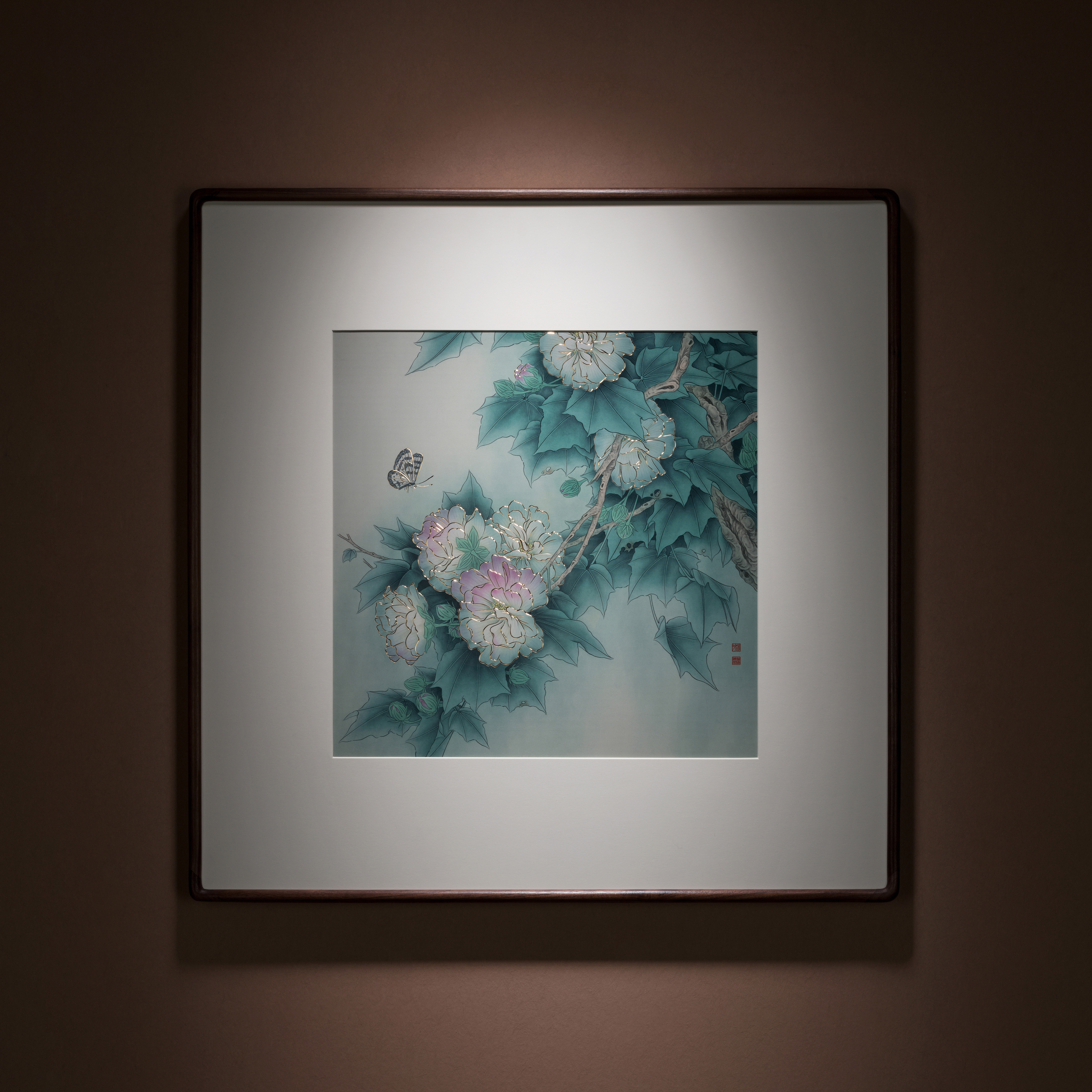 花蝶醉舞情意濃(銅雕畫)◇已停產◇