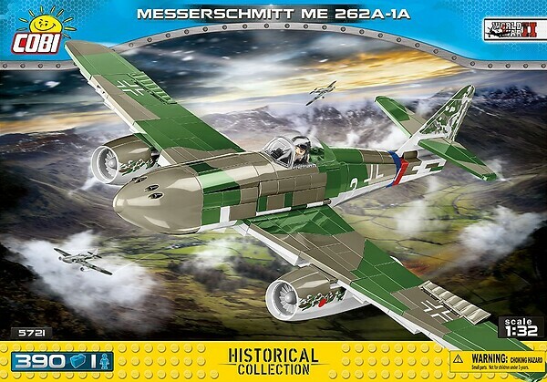 Cobi : WWII 飛機 5721 梅塞施密特 ME 262A 1A (390pcs)