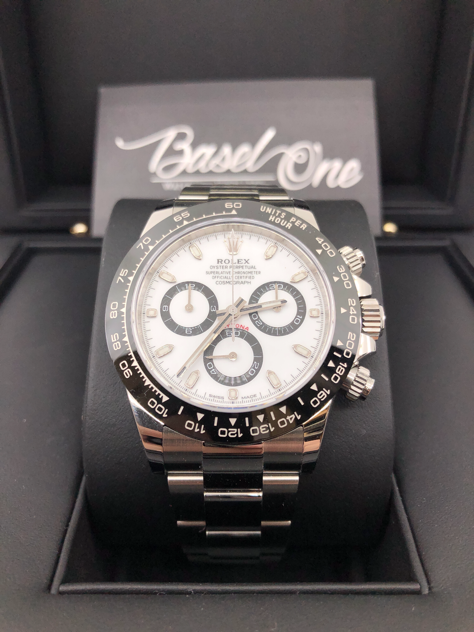 全新勞力士 116500 地通拿白色錶面鋼熊貓 40MM