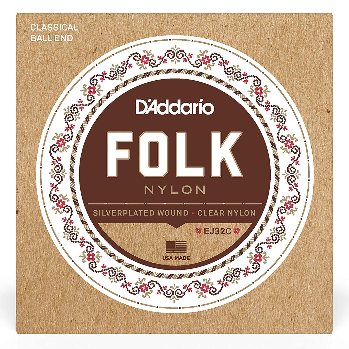 D'Addario EJ32C 古典吉他弦 尼龍弦 帶球頭 民謠吉他弦 美國製