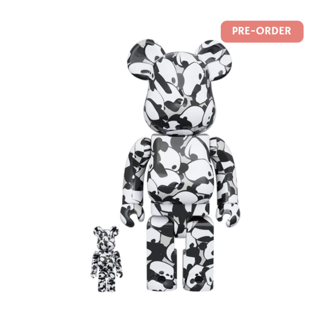BE@RBRICK HanMeilin (PANDA) 韓美林 2.0 100％ & 400％