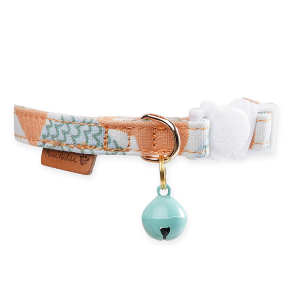 【Pawsholic爪迷 】貓咪鈴鐺安全項圈-枇杷樹