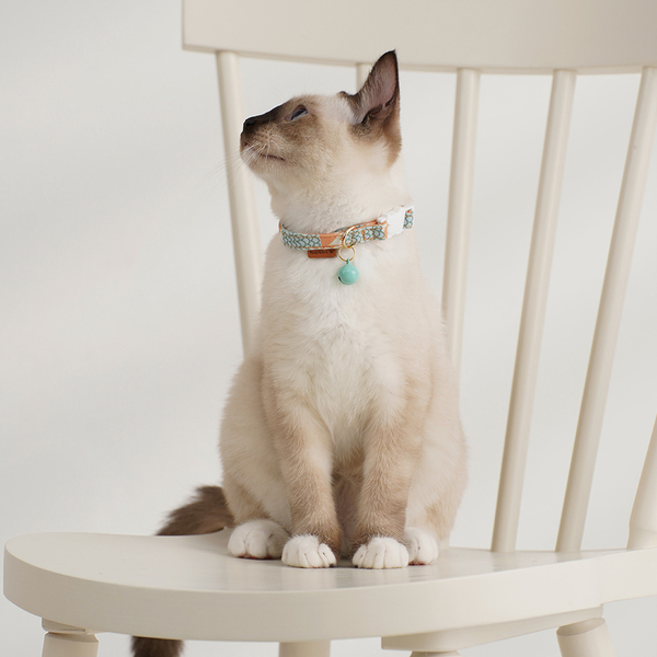 【Pawsholic爪迷 】貓咪鈴鐺安全項圈-枇杷樹