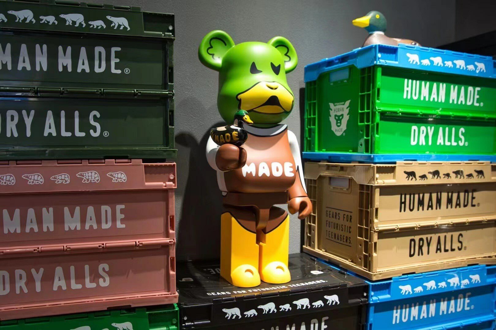 BEARBRICK × Human Made duck 1000% (工作室訂制款非官方)