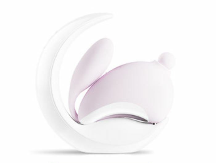 CW大人糖 兔子月吸吮按摩棒+小夜燈 - 落霞紫