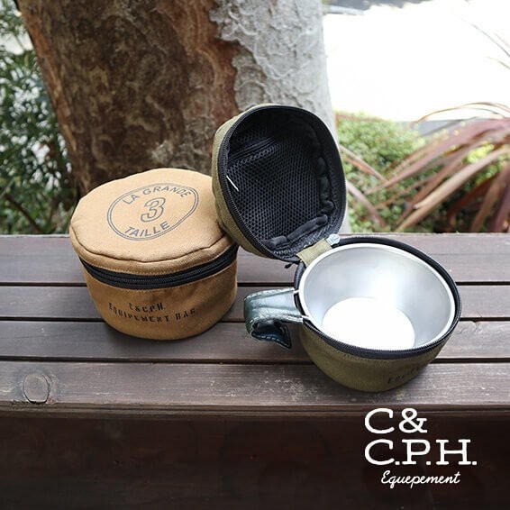 C&C.P.H. 提耳碗 掛耳杯收納袋 300ml適用 收納 露營 野營 戶外 風格 日本 帆布