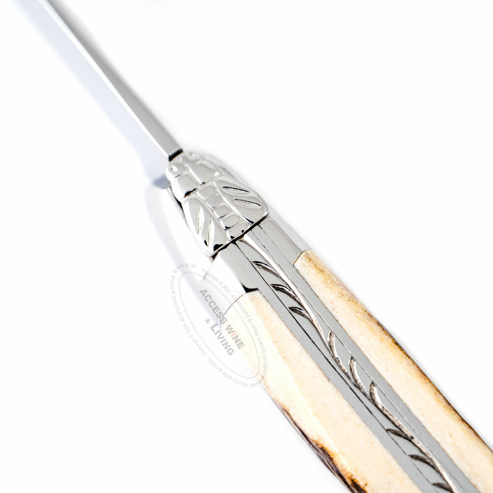 FORGE DE LAGUIOLE | 鹿角握柄2件餐具禮盒組 (亮面)