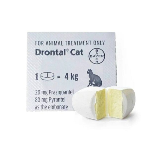 Drontal/Bayer - 杜蟲丸 (貓用) 一粒