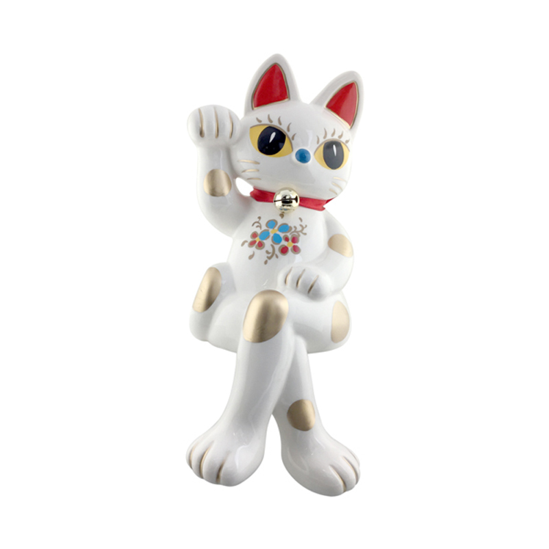 優雅招財貓-白色