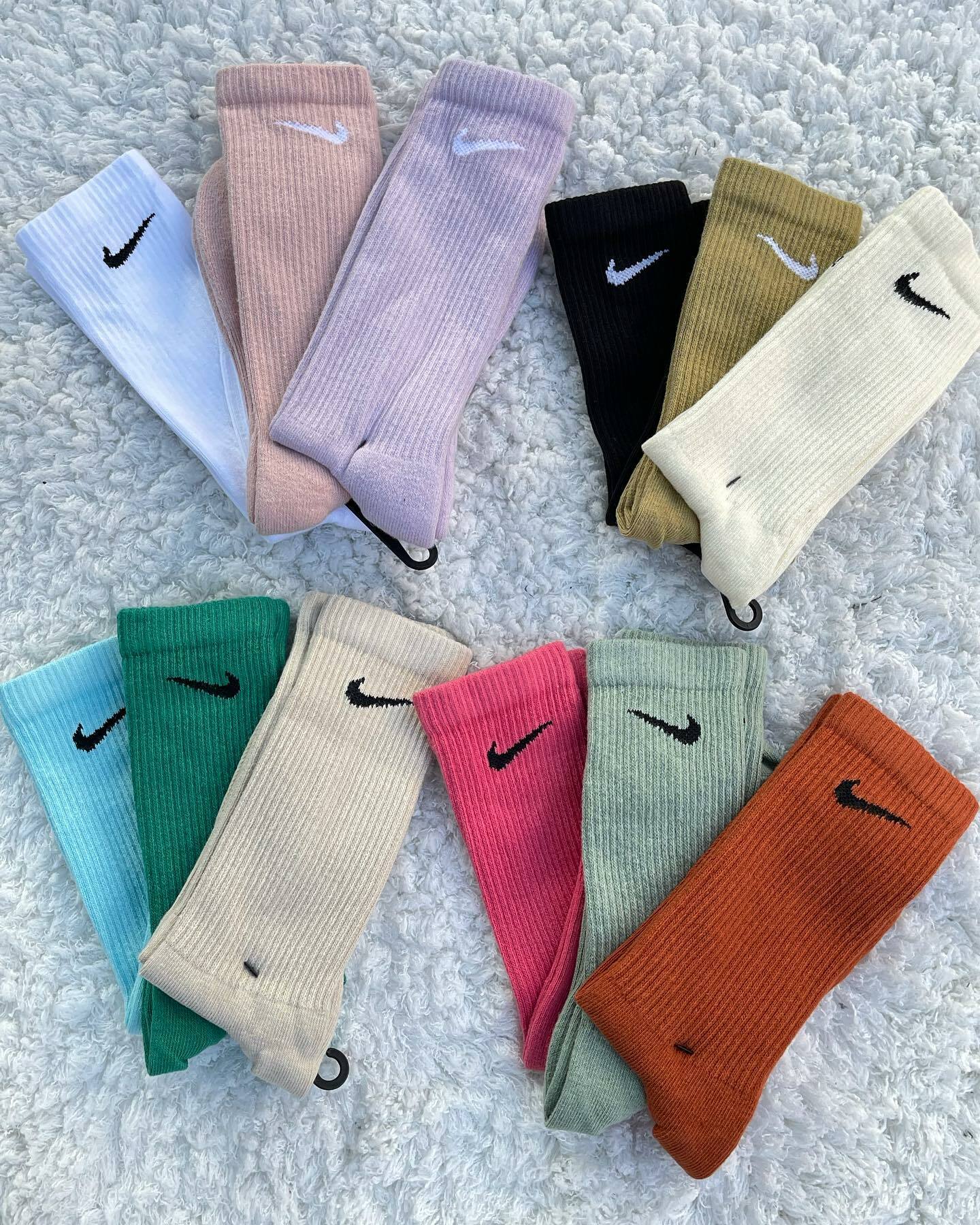 Nike 單勾LOGO 多色長襪 一組三雙 (不拆賣)  SX6891-923、SX6891-924