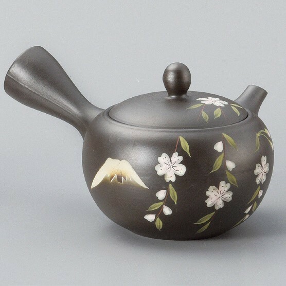 日本製 茶壺 常滑燒 富士櫻 急須