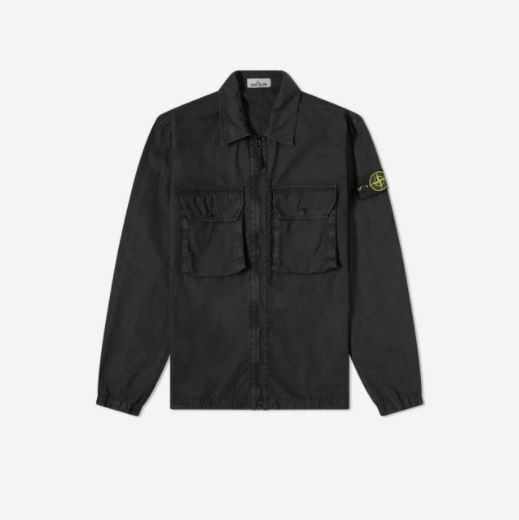 Stone Island 113WN T.CO+OLD Overshirt Black - 21FW