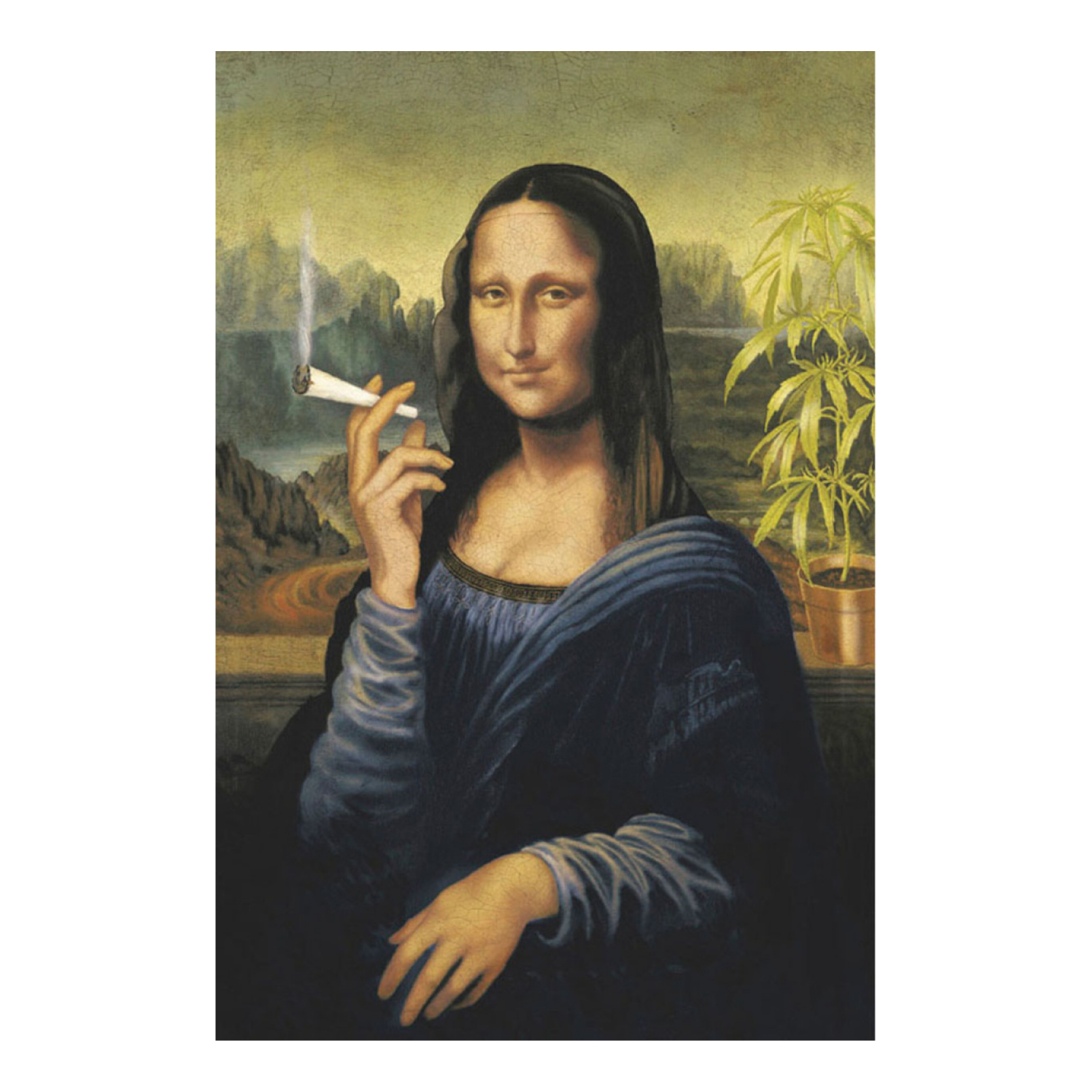MONA LISA SMOKING POSTER