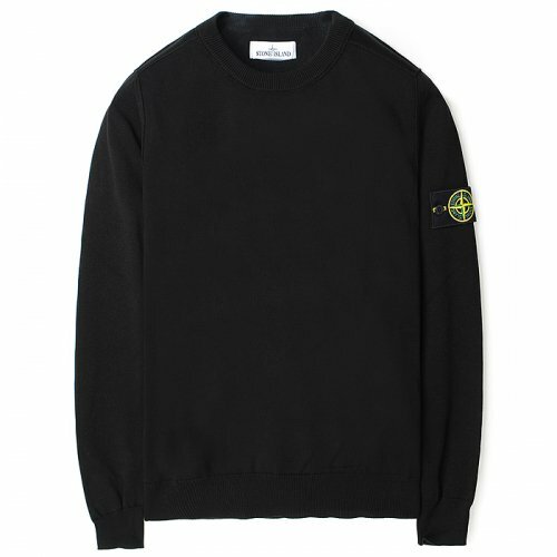 Stone Island Wafen Shibori Cotton Knit Black - 22SS