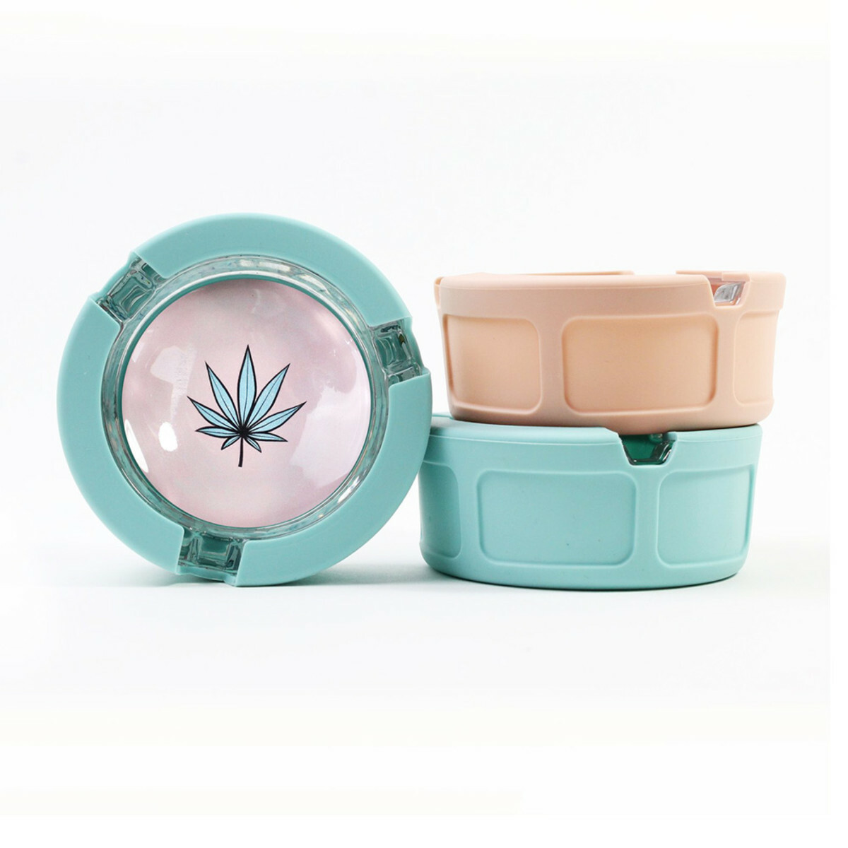 UGLY HOUSE SILICONE & GLASS ASHTRAY