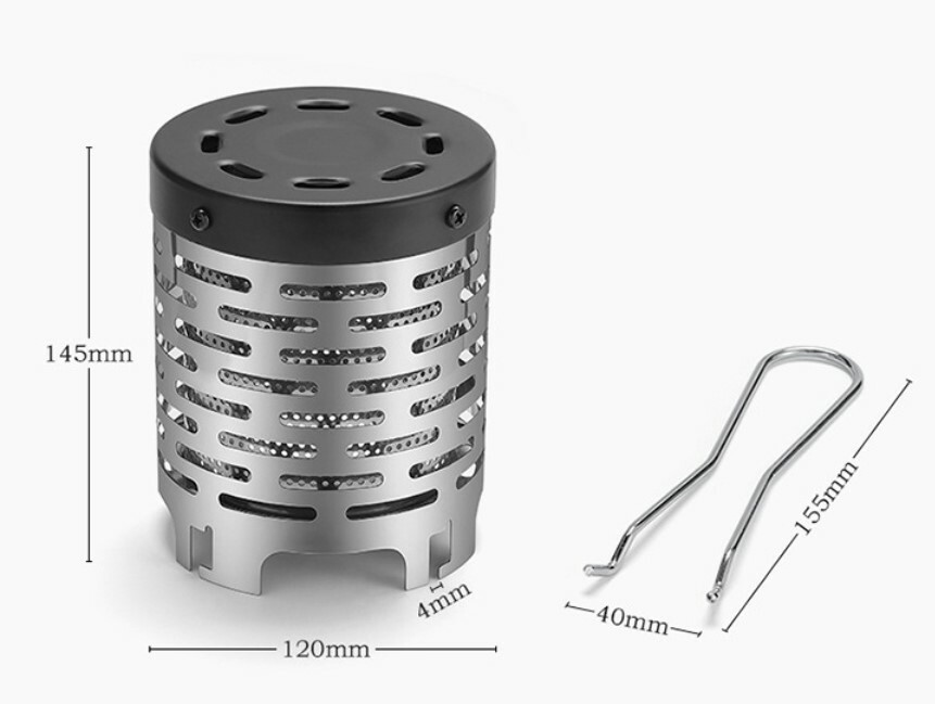 戶外迷你烤火紅外線取暖爐 | 露營取暖設備 | 不銹鋼 (逢星期日截單後7-14個工作天發貨)