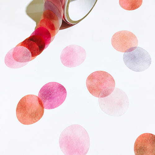 姫御前の色 色票圓貼 和紙貼紙膠帶|日本の色見本帖