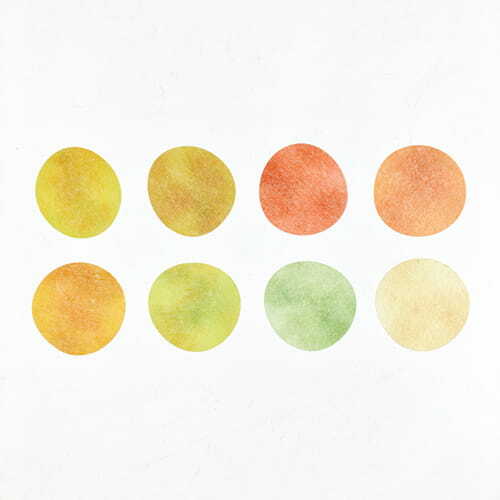 灯籠の色 色票圓貼 和紙貼紙膠帶 |日本の色見本帖