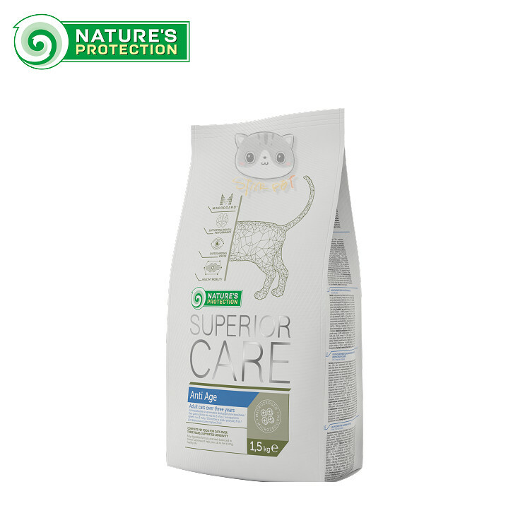 Nature's Protection Cat Dry Feed - Anti Age 1.5kg