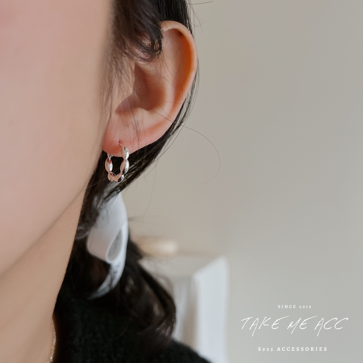 小米粒圈圈 │ 全純銀耳環