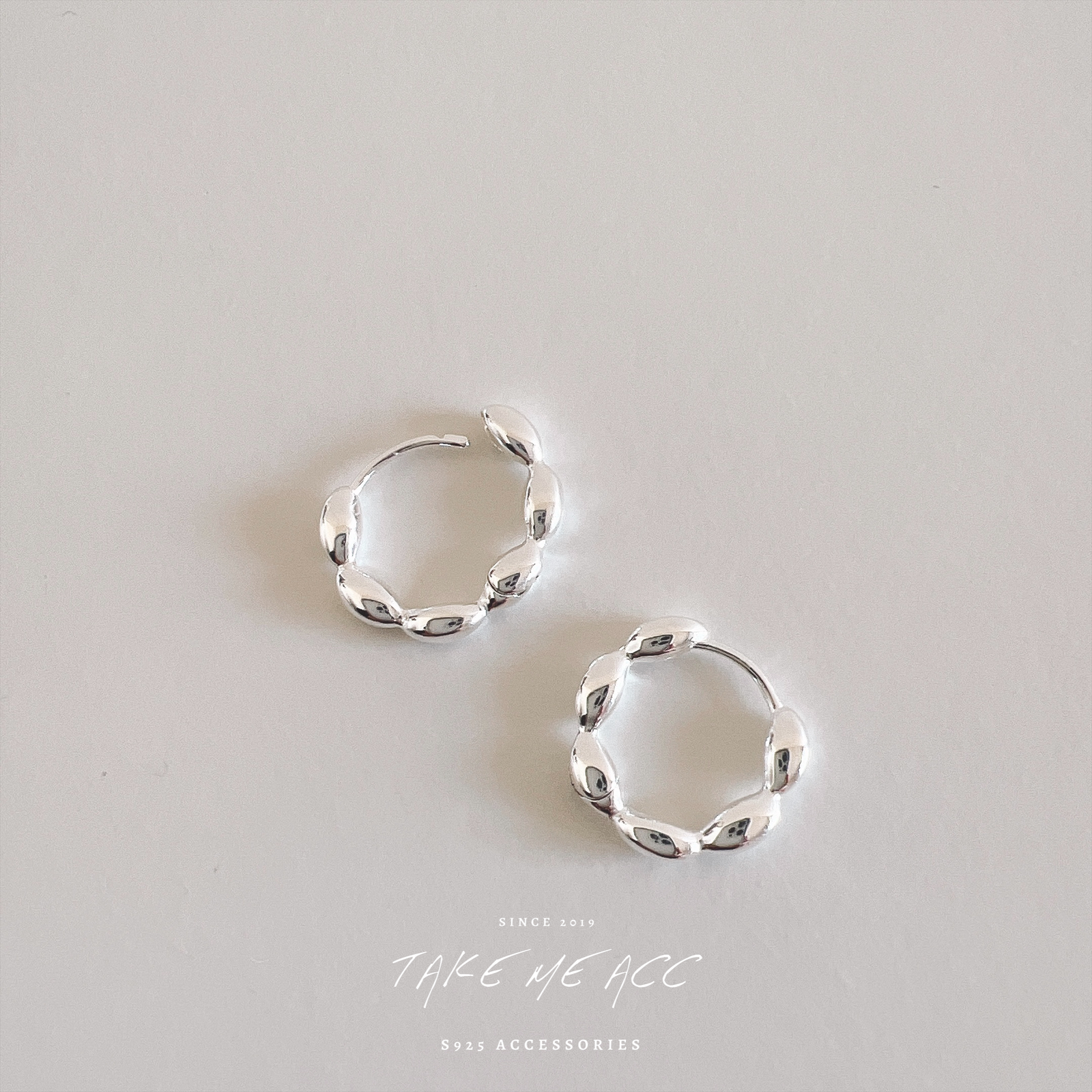 小米粒圈圈 │ 全純銀耳環