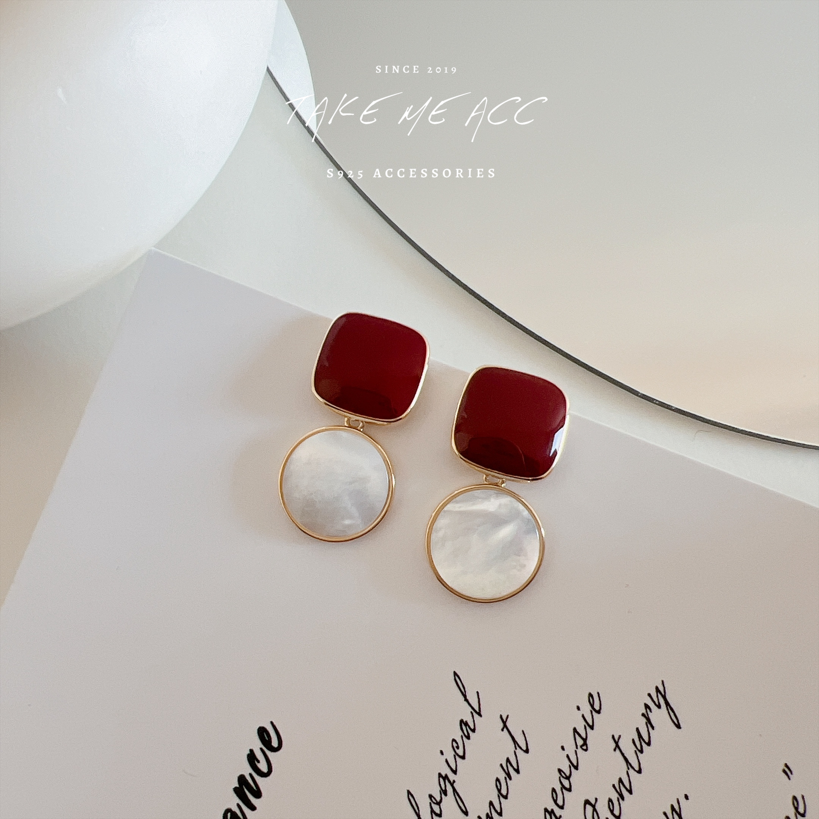 巴黎戀人 │ 純銀針耳環