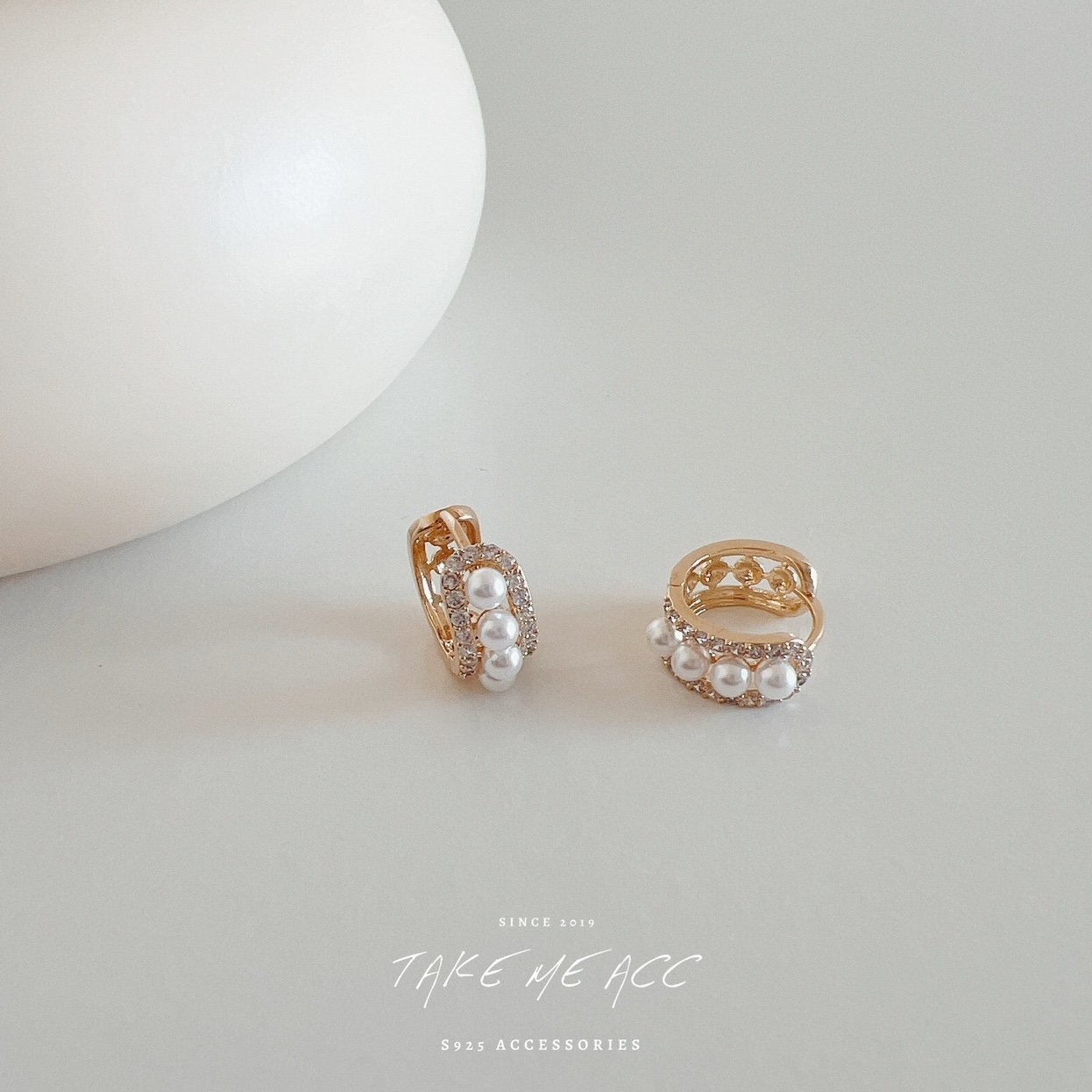 華麗登場 │ 純銀針耳環