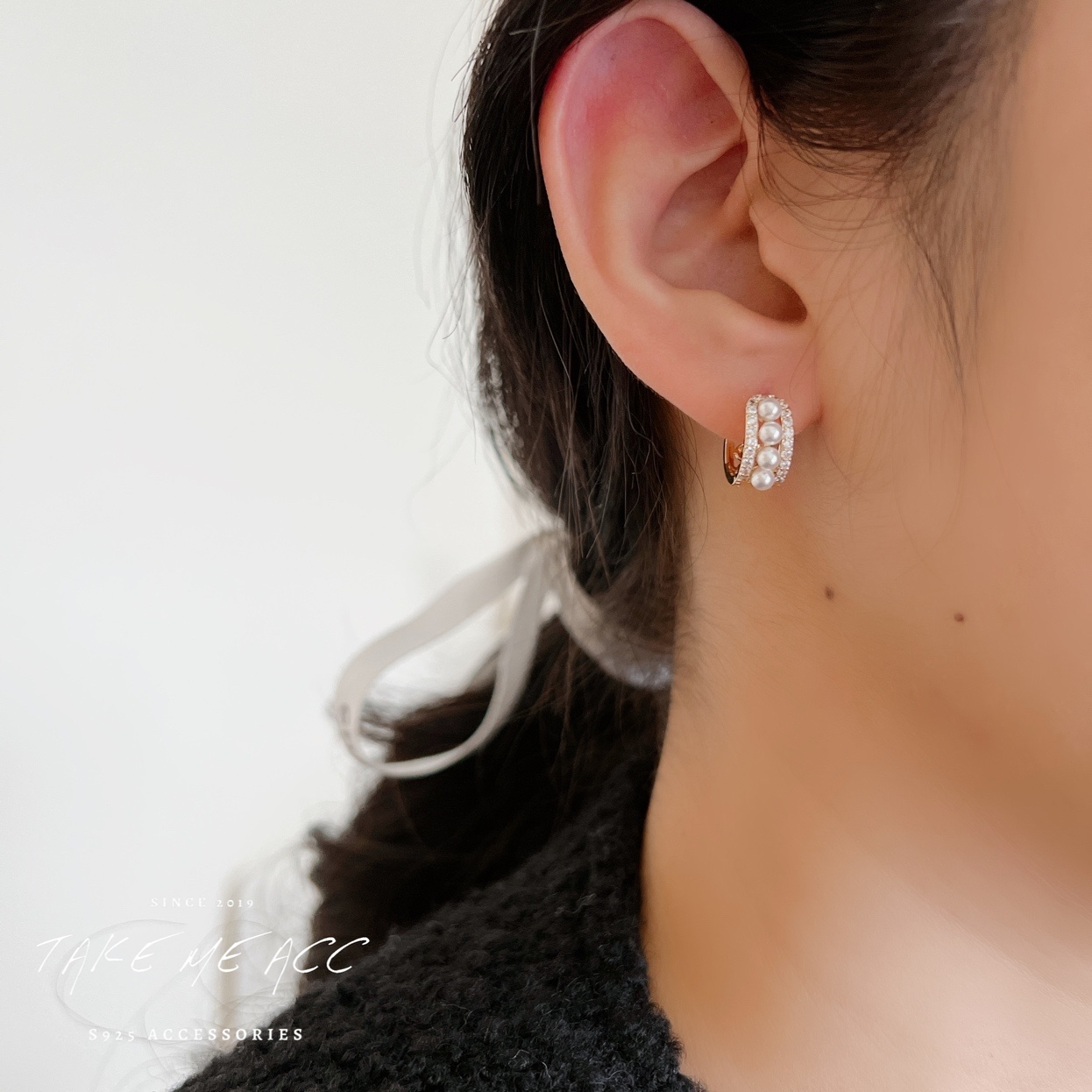 華麗登場 │ 純銀針耳環