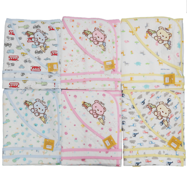 Koma Land: 嬰兒印花夾棉抱毯 (魔術貼款) BE4005