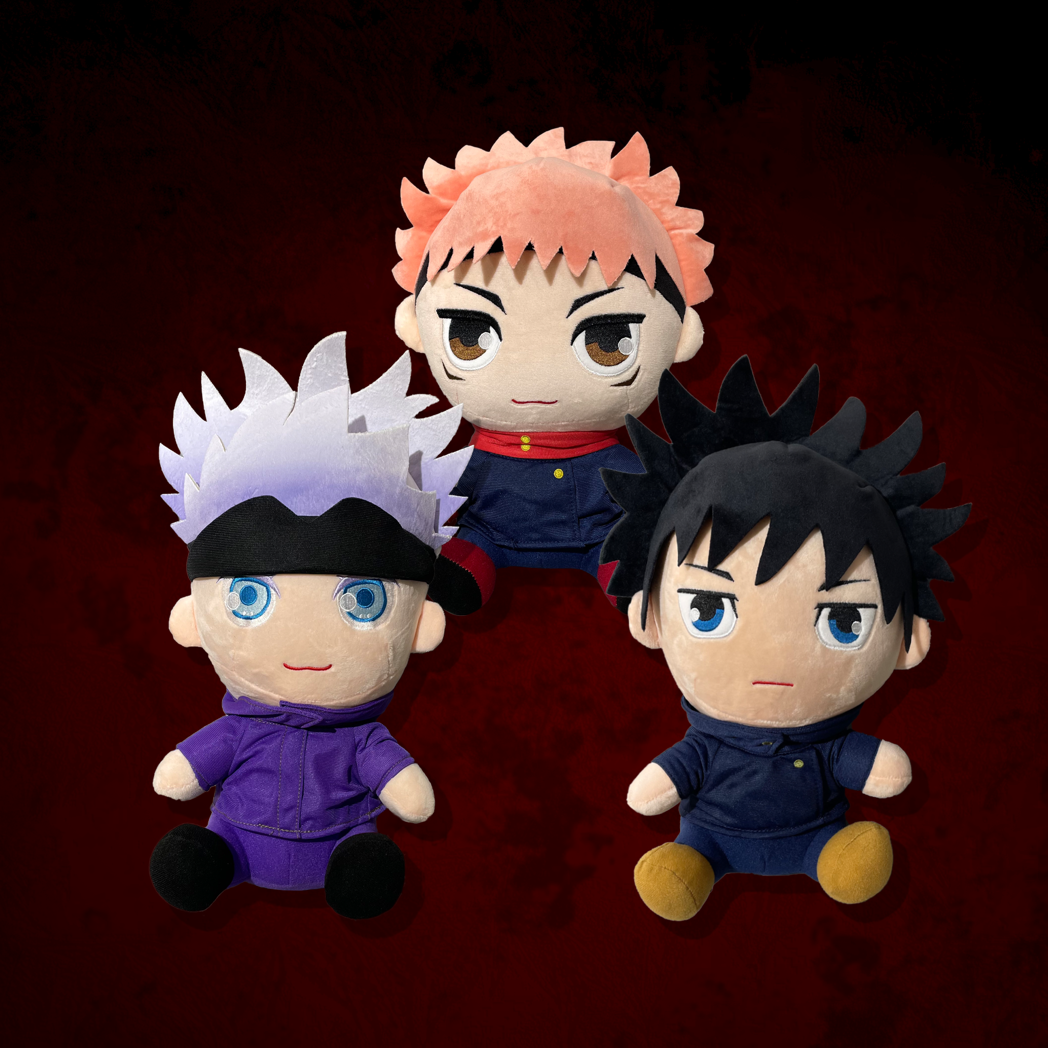 咒術迴戰-12吋絨毛娃娃坐姿款 (五條/虎杖/伏黑)