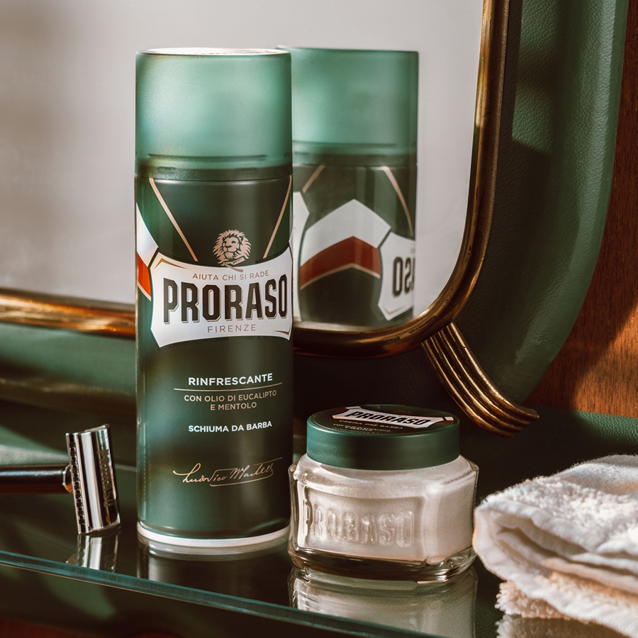 義大利 Proraso - 鬍前軟化膏（綠標 / 沁涼薄荷）