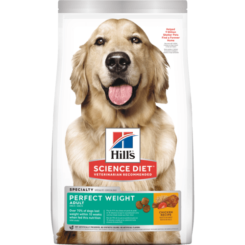 Hill's Canine Adult Perfect Weight Dog dry food．4lb/25lb