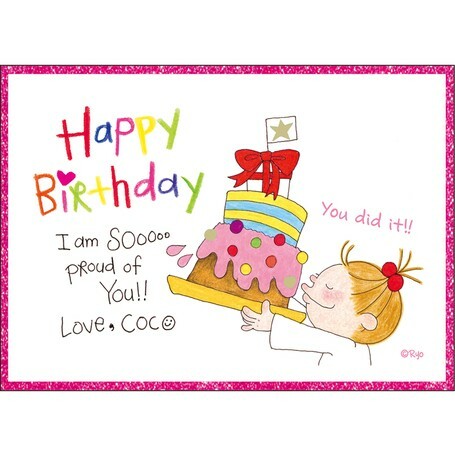 COCO醬 生日蛋糕 生日卡片 賀卡 日本Greeting Life