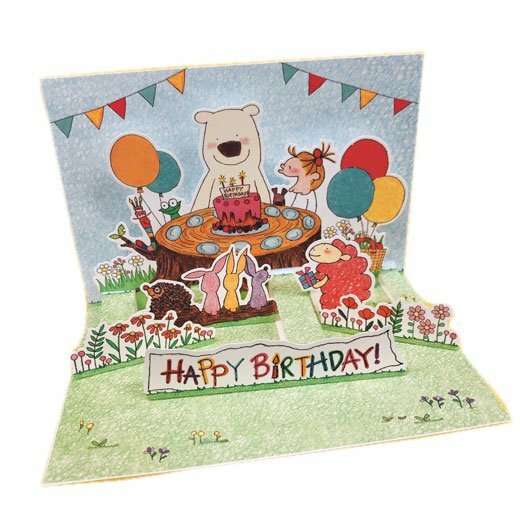 COCO醬 生日快樂 立體pop生日卡片 日本Greeting Life