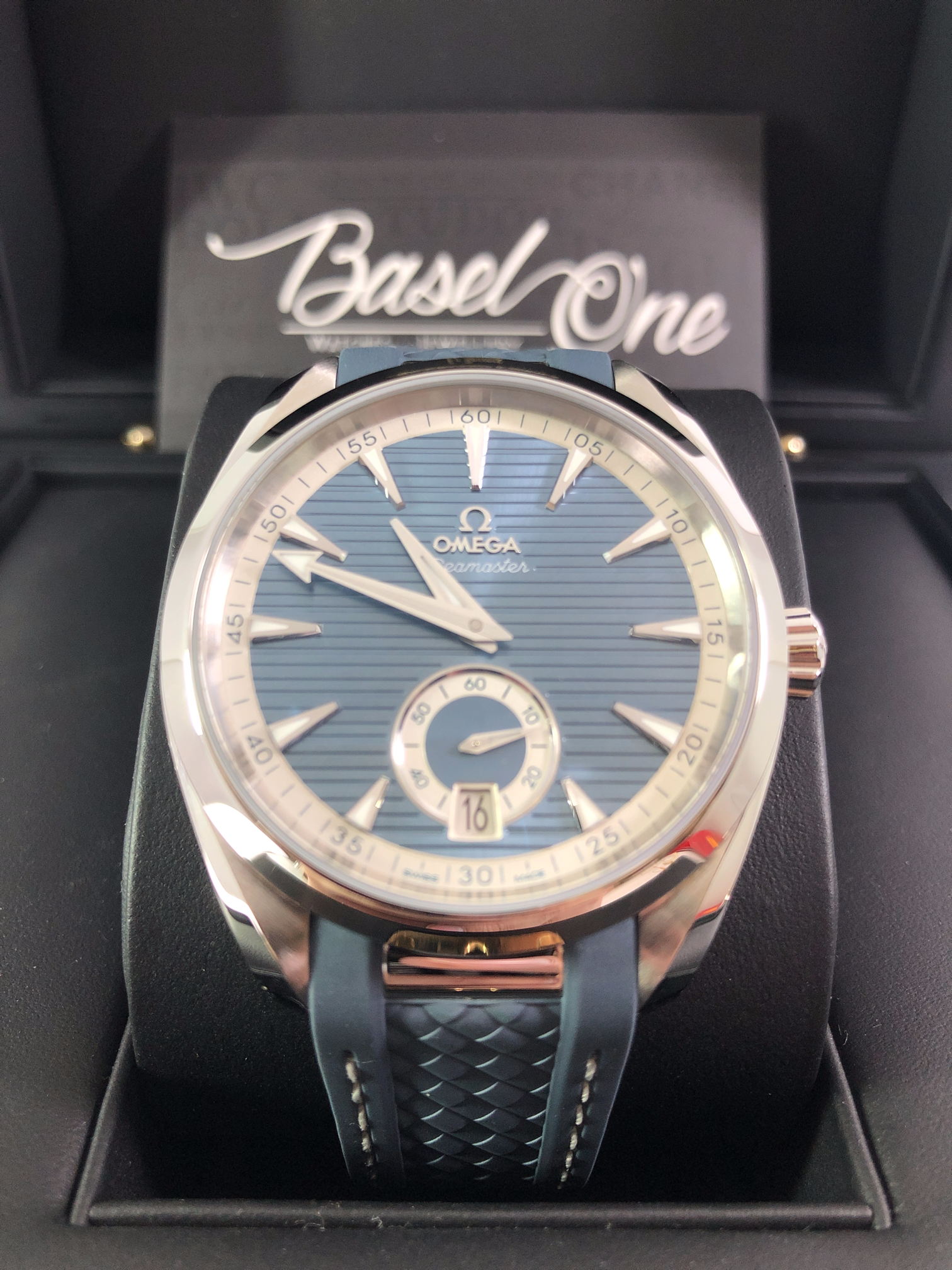BRAND NEW OMEGA SEAMASTER 220.12.41.21.03.005   22012412103005  BLUE DIAL AQUA TERRA 150M COAXIAL MASTER CHRONOMETER 41 MM