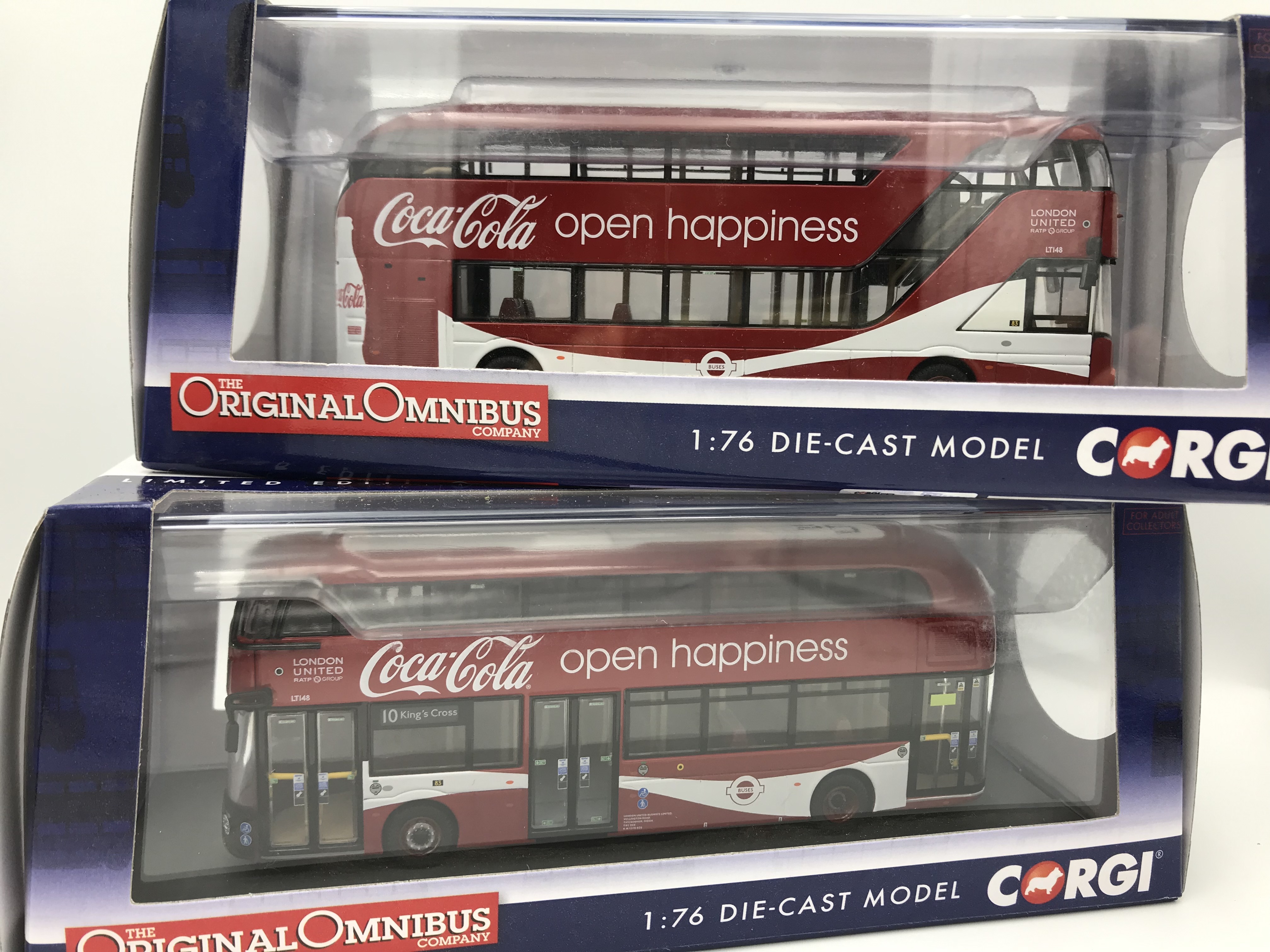 Corgi OM46623 HO規 New Routemaster London United LTZ 1148 Route 10 Kings Cross Coca Cola  可口可樂 雙層巴士
