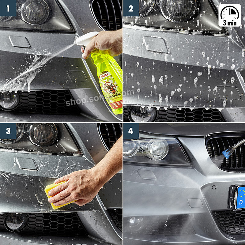 SONAX昆蟲去除專家操作圖