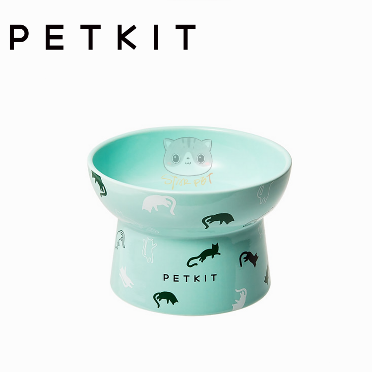 Petkit 陶瓷高腳碗 (大) 淺草綠