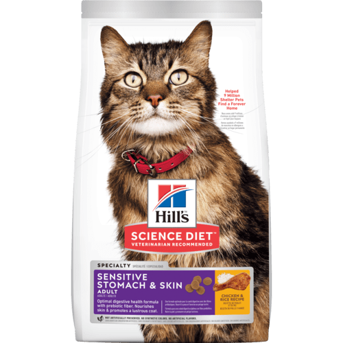 Hill's Adult Cat Sensitive Stomach & Skin．3.5lb / 7lb