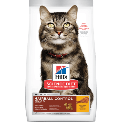 Hill's Adult Cat 7+ Hairball Control．3.5lb/7lb