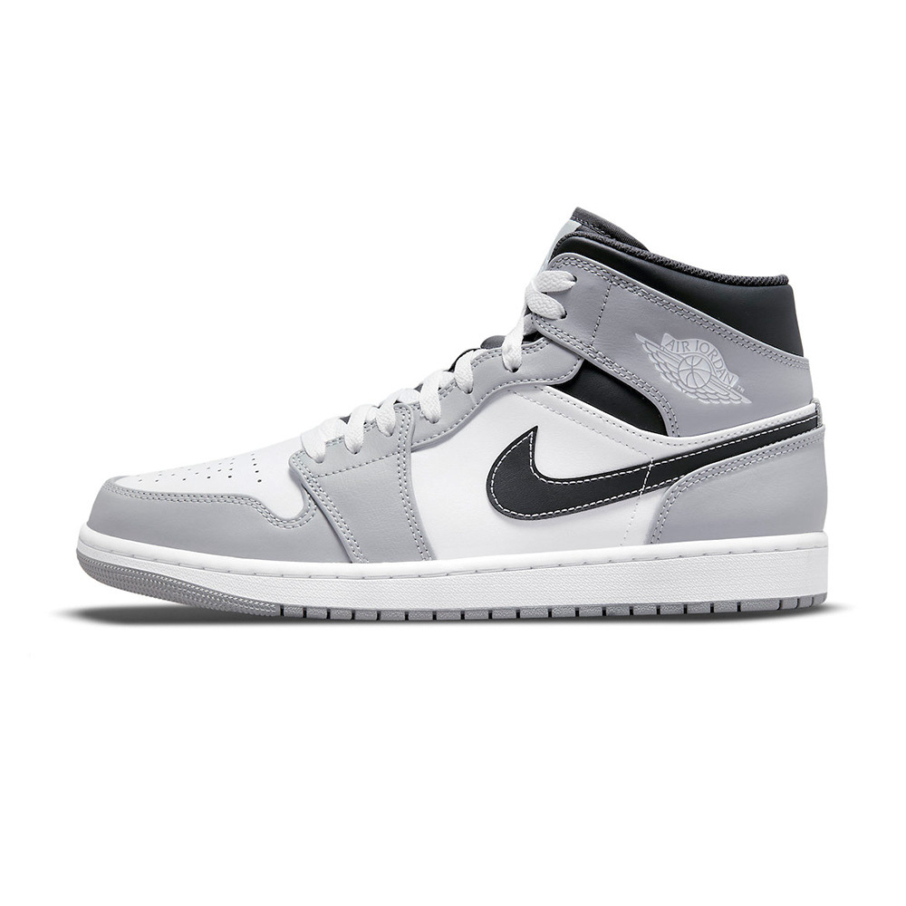 Nike Jordan 1 Mid Light Smoke Grey 男灰白黑AJ1 休閒鞋554...