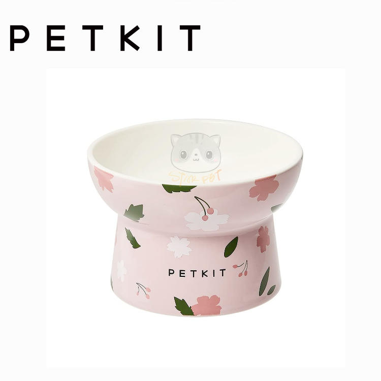 Petkit 陶瓷高腳碗 (大) 櫻花粉